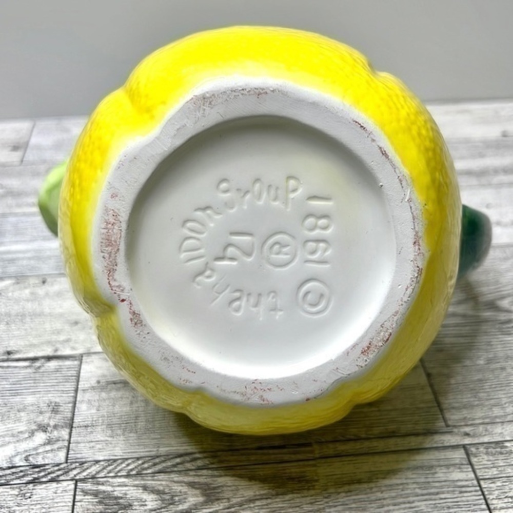 Vintage Lemon Majolica Pitcher by The Haldon Group - Picture 12 of 14